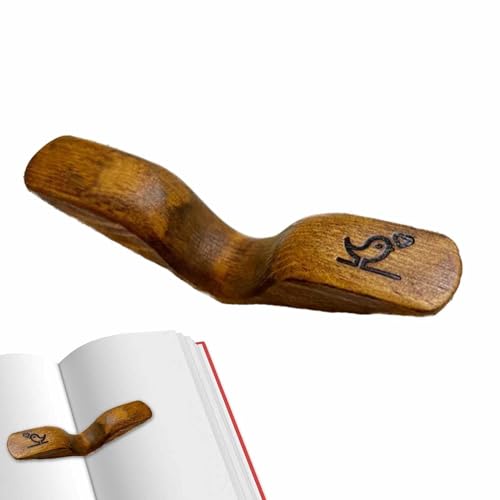 Buchseitenhalter aus Holz – Handgefertigter Daumenbuch-Seitenhalter, neuartiges Lesezubehör, GIF-ts, Daumenseitenhalter, Fingerbuchhalter zum Lesen von Büchern von Ruhnjyg