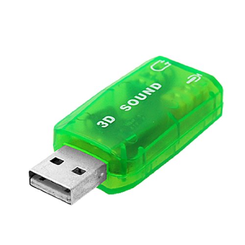 Ruilogod 5.1 Kanal USB2.0 auf 3D-Soundkarten-Adapter-Audio-Kopfhörer-Mikrofon für PC von Ruilogod