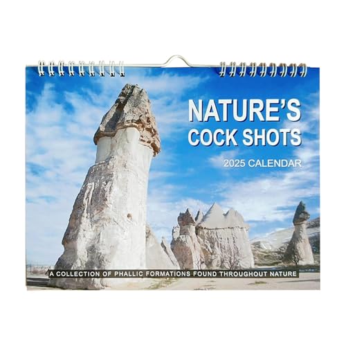 Dicks of Nature Wandkalender, Nature Dicks-Kalender 2025,Monatsplanungs-Wandkalender 2025 Mit Platz Zum Schreiben,Design Zum Aufhängen,Bindung Zur Einfachen Verwendung,Perfekt Für Humor- Und Gag-Gesch von Ruilonghai