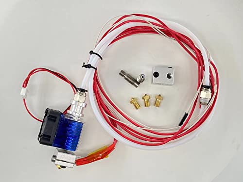 Ruimou All Metal V6 Hot End Komplett-Set 1,75 mm 12 V/40 W, 0,4 mm Messingdüse, geeignet für 3D-Drucker Ruimou All Metal V6 Hot End Komplett-Set 1,75 mm 12 V/40 W, 0,4 mm Messingdüse, geeignet für 3D-Drucker von Ruimou