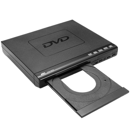 Ruiqas DVD- Player für TV Mini- DVD- Player mit Fernbedienung Kompatibel mit CD DVD VCD von Ruiqas