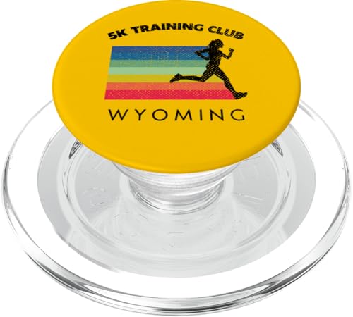 5-k-Trainingsclub Wyoming Laufmarathon Wyoming PopSockets PopGrip für MagSafe von Running Vintage 5K Run