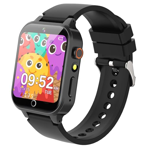 Ruopoem Smartwatch Kinder, Kinder Smartwatch mit 26 Spiele Kamera Musik Video Schrittzähler Hörbuch Wecker HD Touchscreen, Smart Watch Kinderuhr Geschenke für Mädchen Junge Student 4-12 von Ruopoem