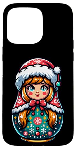 Hülle für iPhone 15 Pro Max Russische Matroschka Weihnachten Russland Matrjoschka von Russen Kostüm Russisch Matryoshka Party Designs