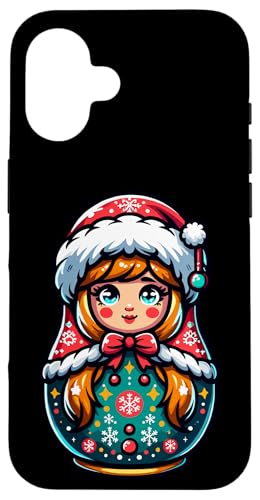 Hülle für iPhone 16 Russische Matroschka Weihnachten Russland Matrjoschka von Russen Kostüm Russisch Matryoshka Party Designs