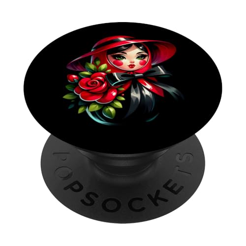 Russian Girl! Matrjoschka Russisch für Russen Matroschka PopSockets Klebender PopGrip von Russische Sprache Matryoshka Russland Kostüm