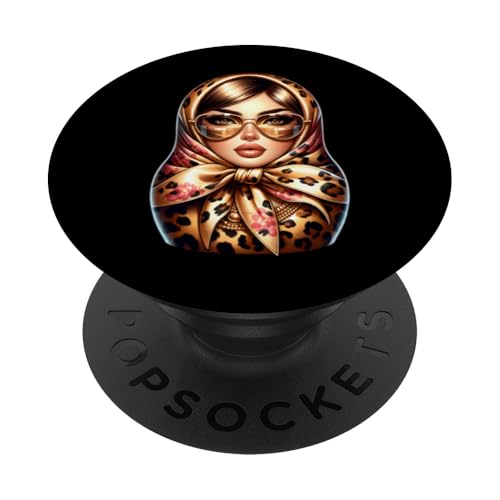 Russian Girl! Matrjoschka Russisch für Russen Matroschka PopSockets Klebender PopGrip von Russische Sprache Matryoshka Russland Kostüm