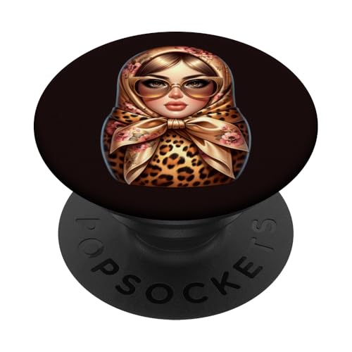 Russian Girl! Matrjoschka Russisch für Russen Matroschka PopSockets Klebender PopGrip von Russische Sprache Matryoshka Russland Kostüm