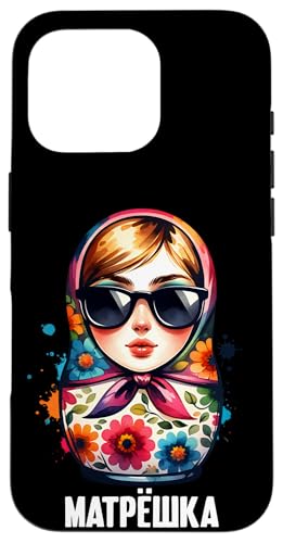 Hülle für iPhone 16 Pro Russian Girl! Matroschka Russisch für Russen Matrjoschka von Russische Sprache Russland Matryoshka Kostüm