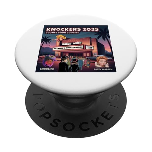 Knockers 2025 Lass deine Brüste hüpfen MixxLife Rusty Warren PopSockets Klebender PopGrip von Rusty Warren Knockers Up