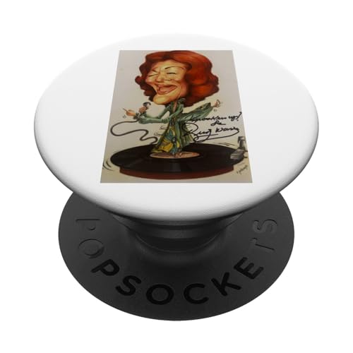 Rusty Warren on Top of Spinning Record Autogramm PopSockets Klebender PopGrip von Rusty Warren Knockers Up