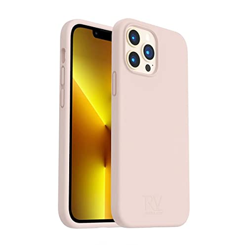 Rvelon Silikonhulle fur iPhone 14 Pro Max, Stilvolle Sand-Pink Farbe, Stoßfest, Perfekte Passform von Rvelon