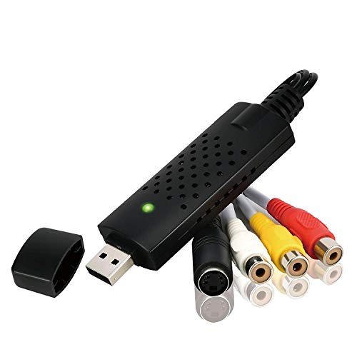 Rybozen USB 2.0 Audio Video Grabber Konverter-VHS Digitalisieren und bearbeiten Sie Videos von jeder analogen Quelle einschließlich VCR VHS DVD Video Rekorder für für Windows11/10/8/7/Mac von Rybozen