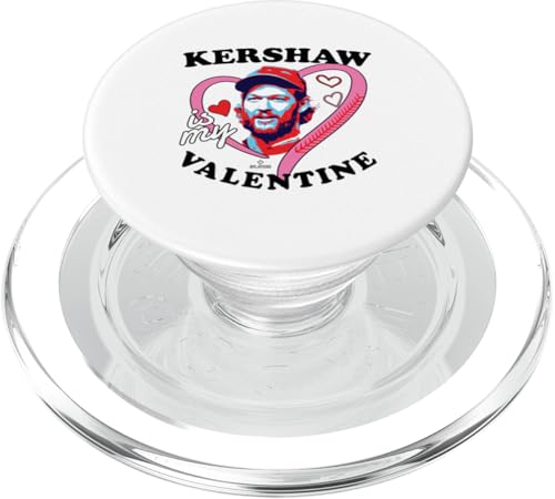 Clayton Kershaw ist mein Valentinstag Los Angeles Baseball MLBPA PopSockets PopGrip für MagSafe von Ryno Sports