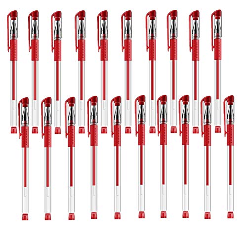 Rysmliuhan Shop Gelschreiber Gelstifte Neuheit Stifte Für Frauen Stifte Für Frauen Für Schule Büro Liefert Geschenke Neuheit Stifte Für Erwachsene red20pcs von Rysmliuhan Shop