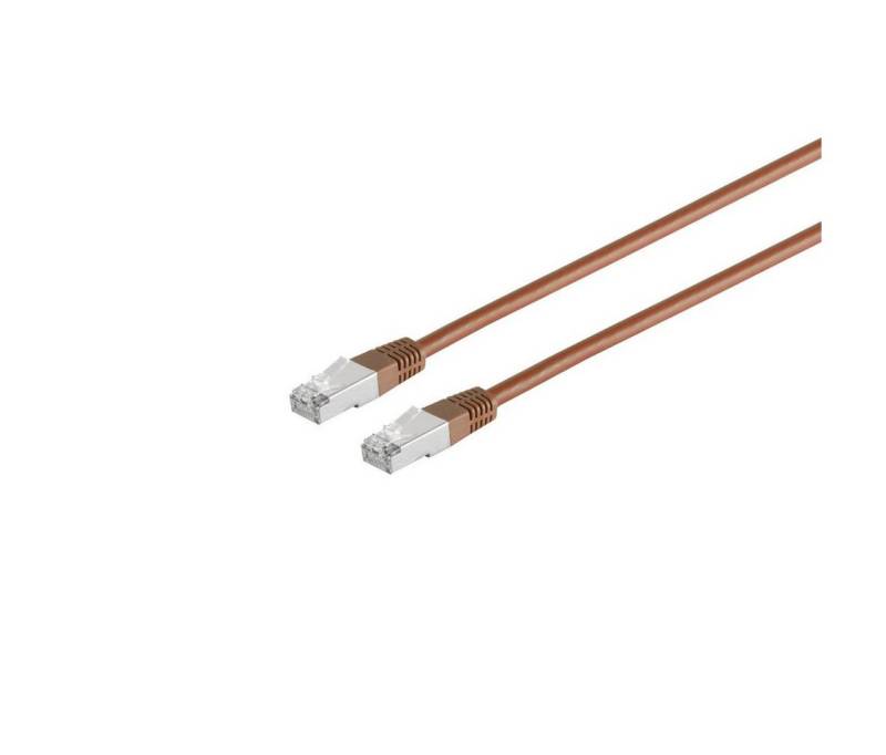 S/CONN maximum connectivity® Patchkabel, cat. 5e, SF/UTP, braun, 15,0m LAN-Kabel, RJ-45, (1500 cm) von S/CONN maximum connectivity®