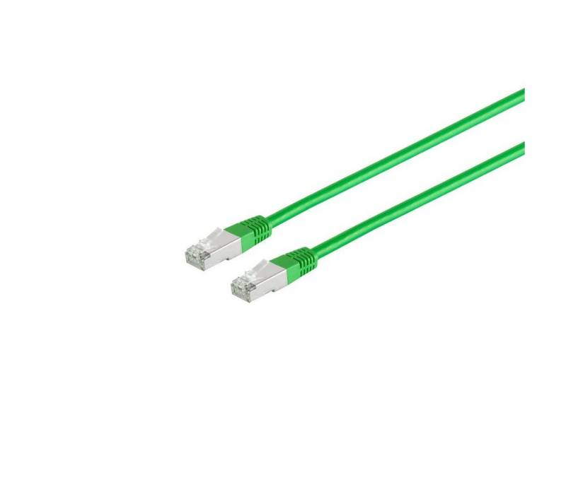 S/CONN maximum connectivity® Patchkabel, cat. 5e, SF/UTP, grün, 10,0m LAN-Kabel, RJ-45, (1000 cm) von S/CONN maximum connectivity®