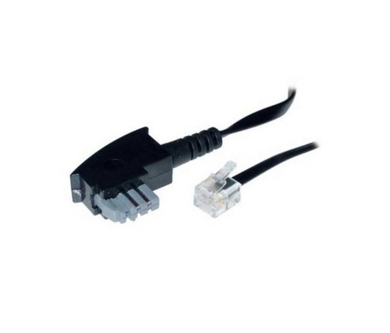 S/CONN maximum connectivity® TAE N-Stecker auf Western-Stecker 6/2, mit Brücke Telefonkabel, (1500 cm) von S/CONN maximum connectivity®