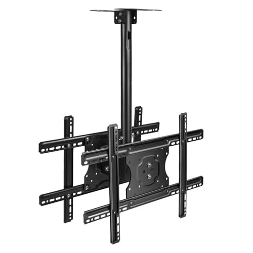 32-55 Zoll 3 Meter Doppelbildschirm-Decken-TV-Halterung, doppelseitige Decken-TV-Hängehalterung, drehbare TV-Halterung von SAEVVCJWW