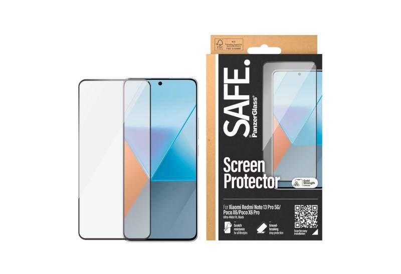 SAFE by PanzerGlass Displayschutzglas Ultra-Wide Fit Screen Protector für Xiaomi Redmi Note 13 Pro 5G, Displayschutzfolie, Schutzfolie, Bildschirmschutz, kratz- & stoßfest von SAFE by PanzerGlass