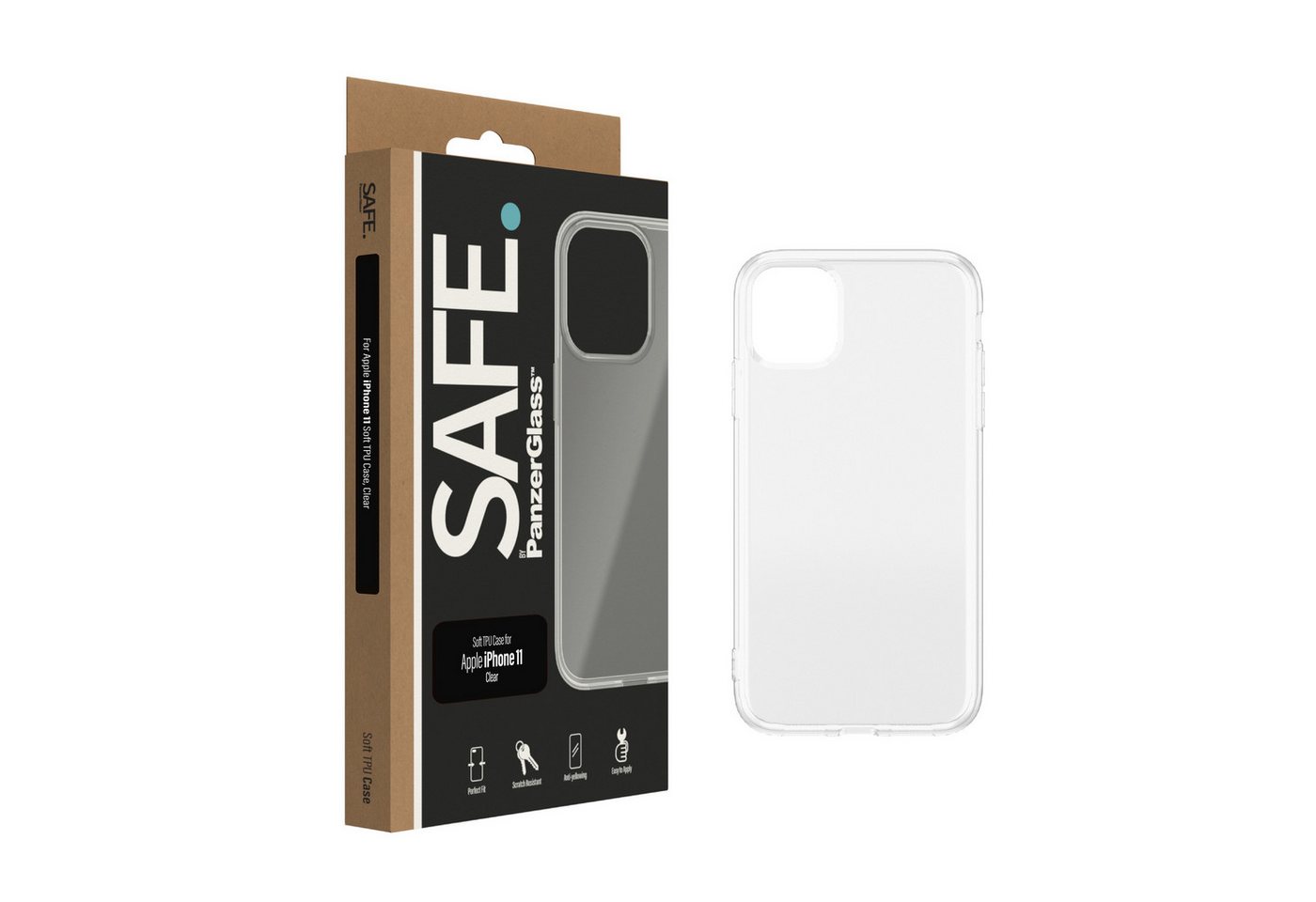 SAFE by PanzerGlass Handyhülle Soft TPU Case für Apple iPhone 11, Backcover, Schutzhülle, Handyschutzhülle, Case, Schutzcase, stoßfest von SAFE by PanzerGlass