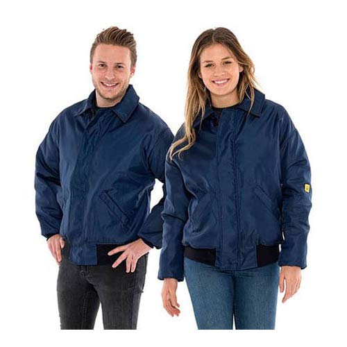 Safeguard WJ-WC10-NBXL ESD Winterjacke, 130g/m², XL, Marineblau von SAFEGUARD