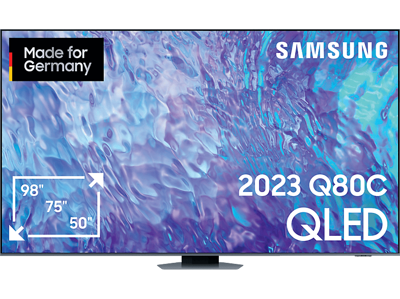 SAMSUNG GQ98Q80CAT QLED TV (Flat, 98 Zoll / 247 cm, UHD 4K, SMART TV, Tizen) von SAMSUNG