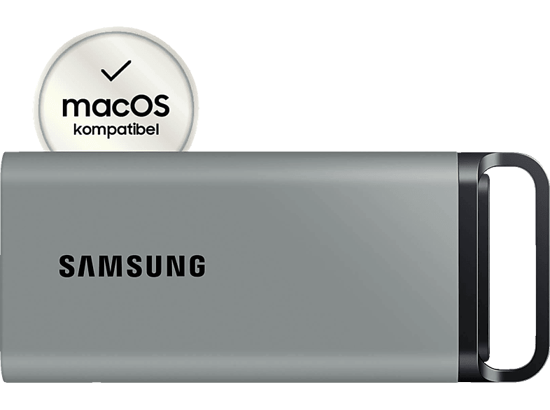 SAMSUNG PSSD T5 EVO Festplatte, 2 TB SSD, extern, Grau von SAMSUNG