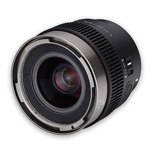 SAMYANG V-AF 24mm T1, 9 FE für Sony E, Videoobjektiv, Auto Fokus Objektiv, Cine Lens 8K Unterstützung, Custom Switch und Button von SAMYANG