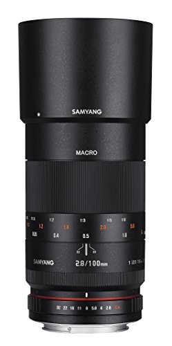 Samyang 100mm F2.8 Makro für Pentax K – Vollformat und APS-C Macro Teleobjektiv Festbrennweite für Pentax K Mount, manueller Fokus, für Pentax K-1 II, K-1, KP, K-70, K-3 II, K-S2, K-S1, K-3 von SAMYANG