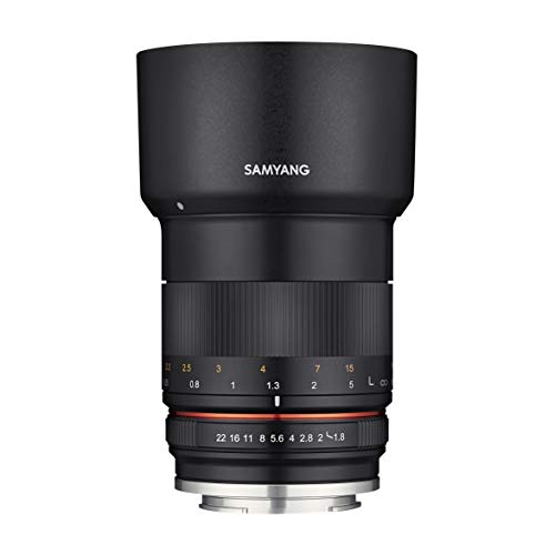 Samyang MF 85mm F1.8 ED UMC CS Fuji X - Manuelles Objektiv mit 85mm Festbrennweite für spiegellose Fujifilm APS-C Systemkameras mit Fuji-X Anschluss, 62mm Filtergewinde, ideal für Portrait von SAMYANG