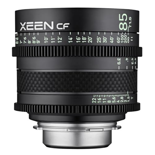 XEEN CF Cinema 85mm T1,5 PL Vollformat – professionelles Cine-Objektiv – Carbon Linsenzylinder – extrem kompakt von SAMYANG