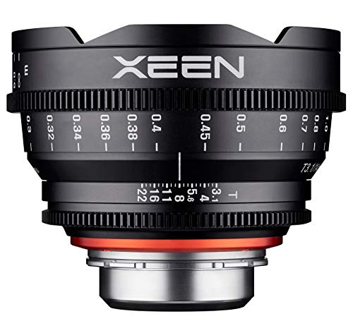 XEEN Cinema 14mm T3,1 PL Vollformat Objektiv MF Cine Video Lens für hohe Auflösungen mit Follow Focus Zahnkränze von SAMYANG
