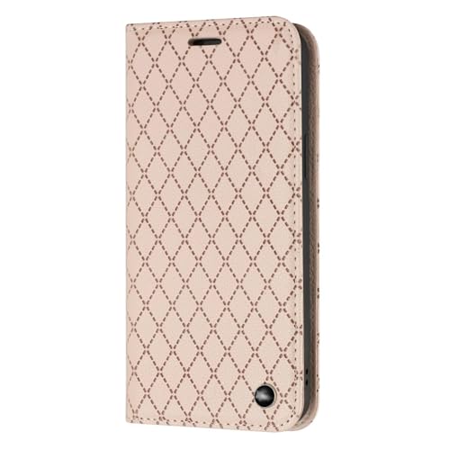 SANCOLYN Leder Hülle Für iPhone 15/15 Pro/15 Plus/15 Pro Max Multifunktional Rundumschutz Shell Mit Kartenfach Standfunktion Geldbörse Case Anti-fingerabdruck Mobiltelefon Tasche (Pink,15 Pro) von SANCOLYN