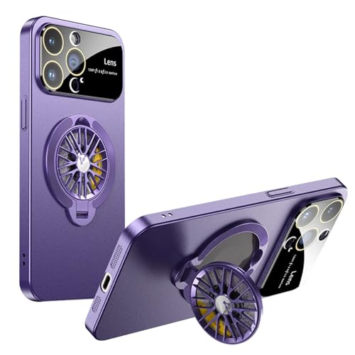 SANCOLYN Military Case for iPhone 15 Pro Max/15 Pro/15 Plus/15, Magnetic Ring Holder, Mobile Phone Cases, Wireless Charging, Lens Protection, Phone Case, Purple, 15ProMax von SANCOLYN