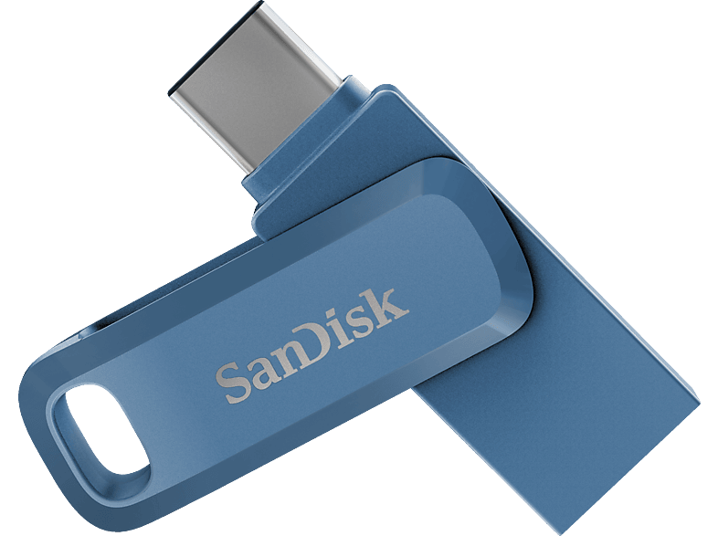 SANDISK Ultra Dual Drive Go 2-in-1-Flash-Laufwerk , 256 GB, 150 MB/s, Blau von SANDISK