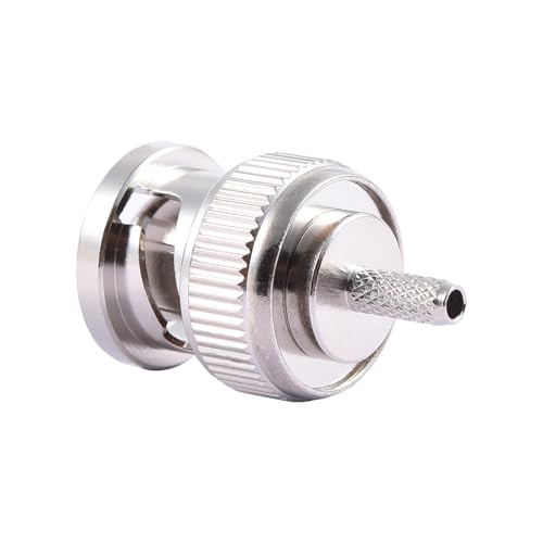 SANRLO 50 Ohm BNC Stecker Gerade Crimpbefestigung Hochfrequenz Koaxialstecker Für RG316 RG174-Kabel BNC C J1.5 von SANRLO