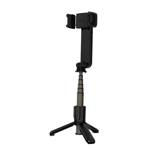 SAROAD Handheld Gimbal Stabilisator Bluetooth Selfie Stick Halter Einstellbare Fülllicht Selfie Ständer für Smartphone Schwarz von SAROAD