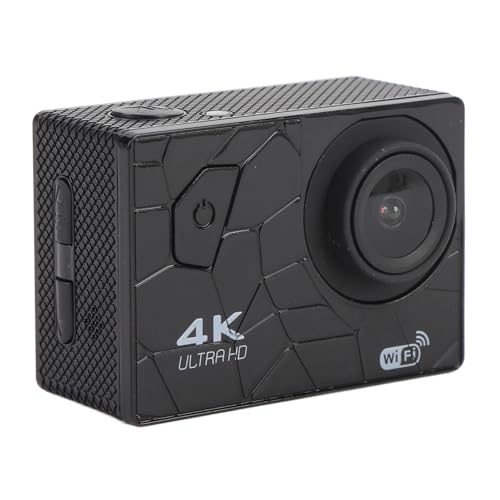 SASKATE 4K -Actionkamera DV 170 Grad Weitwinkel Regenschutz Anti -Shake -Schnelldaten -Synchronisations -Zyklus -Aktionskamera mit Lenkerkomponenten für Outdoor von SASKATE