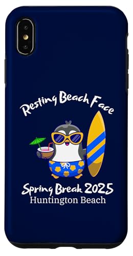 Hülle für iPhone XS Max Ruhender Strand Gesicht Spring Break 2025 Huntington Beach von SB2025 Collection