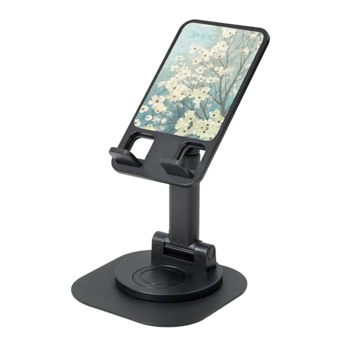 Spring Flower Blossoms Tragbarer drehbarer Handy-Ständer, Tablet-Ständer für Schreibtisch, höhenverstellbarer Telefonhalter von SCAUA