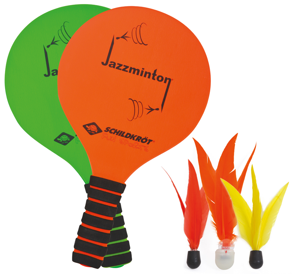 SCHILDKRÖT Jazzminton-Set, orange / grün von SCHILDKRÖT