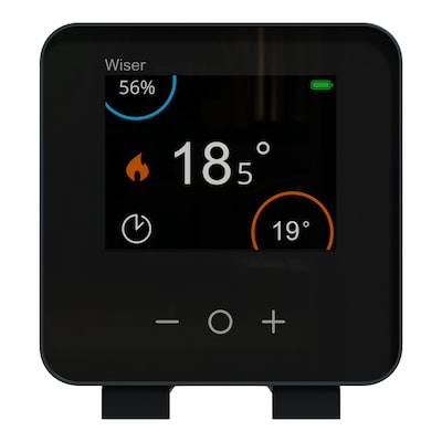 Wiser Raumthermostat mit Display - schwarz von SCHNEIDER Electronics GmbH