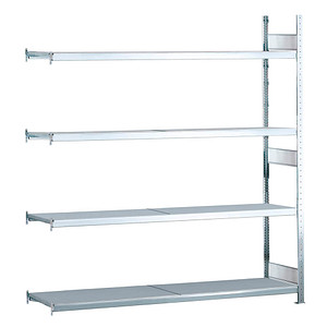 SCHULTE Anbau-Weitspannregal WS 2000 15581 silber 150,0 x 40,0 x 250,0 cm von SCHULTE