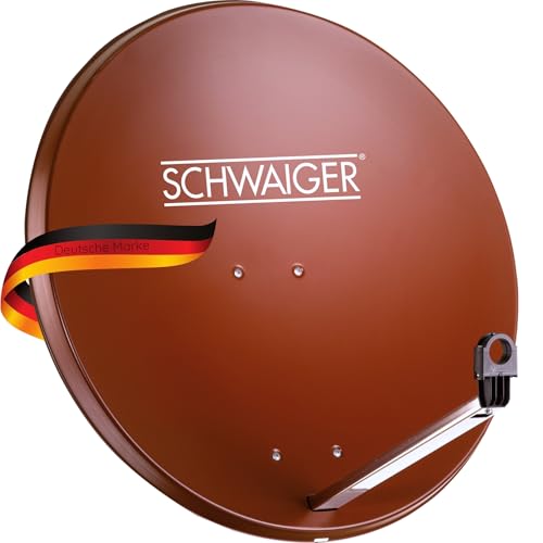 SCHWAIGER 173 Satellitenschüssel SAT-Antenne Satelliten-Anlage Offset-Antenne LNB-Tragarm Masthalterung Sat-Schüssel SAT-Anlage Stahl 75 x 85 cm rot SCHWAIGER 173 Satellitenschüssel SAT-Antenne Satelliten-Anlage Offset-Antenne LNB-Tragarm Masthalterung Sat-Schüssel SAT-Anlage Stahl 75 x 85 cm rot von SCHWAIGER