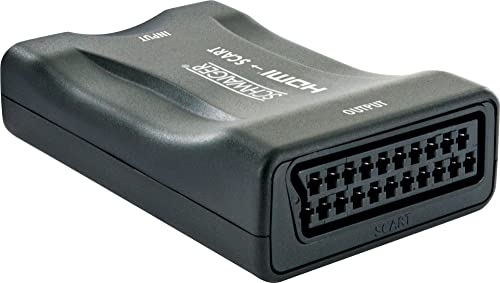 SCHWAIGER HDMSCA02 511 HDMI zu Scart Konverter HDMI auf SCART Adapter inkl. Netzteil und USB-Kabel High Speed HDMI MHL von SCHWAIGER