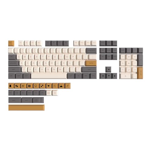 SCUDGOOD Tastenkappe PBT Standard Farbsublimations Tastenkappen 125 Tasten XDA Profil Für Mechanische Tastatur GK61 64 68 96 Xda Profil Tastenkappen Pbt von SCUDGOOD