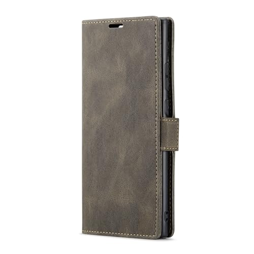 Klapphülle für Samsung Galaxy S24 Ultra/S24 Plus/S24, Business-Leder-Brieftaschen-Hülle, Folio-Ständer, für Damen und Herren (S24, Blau) von SCWZZWSY