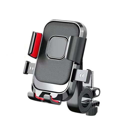 SDFDVFBB Motorrad Handyhalter für Triumph Tiger 900 Rally Pro 2020 2021 2022 2023,Drehbar Anpassen Anti-Shake Wasserdicht Automatische Sperre Smartphone Halterung Accessoires,Black von SDFDVFBB