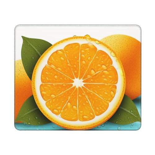 Mouses Pad Fresh Orange Fruit Mouses Mat Washable Mousepad with Anti Slip Rubber Base Computer Keyboard Mat Desktop Protector Mat Small Desk Pad for Lapto Home Office von SDTYKHJ